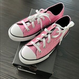 Converse Pink Glitter Sneakers NEVER WORN